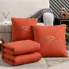 Almohada y manta dos en uno cojín para respaldo de asiento de coche manta sofá aire acondicionado colcha de verano oficina almohada para siesta plegable