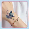 Lindo Protector de Brazo con Tatuaje de Mariposa Luna Azul Pegatina de Tatuaje Nicho de Gama Alta Mariposa Tatuaje Impermeable de Larga Duración para Mujeres