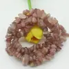 Pulsera de Piedra Cruda de Grava de Ágata Cristalina Desmagnetizada con Cuentas de Piedra Asimétrica Perforada Accesorios de Joyería DIY 5-8mm
