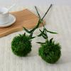 Piedra verde artificial bambú tacto de pegamento suave alta calidad decoración suave floral moderno hogar arreglo floral decoración bola de cebolla bola de pelo planta verde