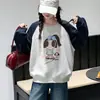 Conjunto casual de otoño para niñas 2026 nuevo conjunto de dos piezas de moda estilo coreano: sudadera y jeans