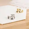 Ear cuff personalizado estilo francés para mujer, diseño de alta gama, estilo Hong Kong, doble capa, no requiere perforación, accesorio de oreja fresco y minimalista para hombre, nuevo modelo 2022