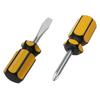 Mini Destornillador Cabeza de Rábano Doble Propósito Ahorro de Esfuerzo Mango Corto Destornillador Phillips Flor de Ciruelo Telescópico Doble Propósito Destornillador Pequeño