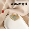 Kit de Materiales para Manualidades de Brocado Ruyi Lock Song Estilo Nuevo, Kit de Materiales para Colgante de Calabaza, Accesorio de Broche Estilo Chino con Base de Doble Cara