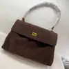 Bolsa de Mão Rodeo da Marca B Mais Vendida Transfronteiriça 2026 Novo Modelo Couro de Vaca Macio Bolsa Tote Unissex Estilo Fashion Relaxado Bolsa Grande