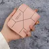Nova Carteira Feminina Curta Simples Porta-Cartões Carteira de Verão Transfronteiriça Geométrica com Zíper Porta-Moedas