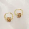 Passepartout - Pendientes giratorios de alta gama con hebilla para la oreja, exquisitos pendientes elegantes y sencillos que combinan con todo, 2024