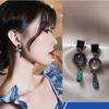 Pendientes Coreanos Simples y Compactos para Mujer, Pendientes de Lazo de Moda y Elegantes, Nuevo Estilo 2022