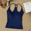 Desejo Puro Hot Girl Sexy Regata Sem Costas para Mulheres com Bojo para Roupa Externa e Roupa Íntima Top Modelador para o Verão