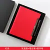 Cuaderno de Hojas Sueltas A5 Cuaderno de Imitación de Cuero PU Libro de Registro de Reuniones Set de Caja de Regalo Se Puede Imprimir con el Logo de la Empresa Set Creativo de Repuesto