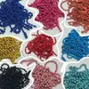 Cadena de eslabones de 10 cm, 2,4 mm, cadena de hierro de colores pintada en spray para etiquetas, llaveros, cadenas colgantes para manualidades, venta al por mayor