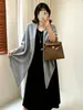 Chal triangular de punto para mujer talla grande, colección otoño 2026, estilo elegante y suave, perfecto para usar en capas y como prenda exterior