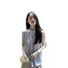 Chenling [Alta Calidad] Nuevo Diseño de Verano: Vestido Único Sin Mangas con Cuello Halter Estilo Francés Pure Desire para Chicas Modernas