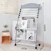 Porta Periódicos Clip Estante para Libros y Periódicos Pequeño Revista Promoción Exhibidor de Piso Almacenamiento Almacenamiento Simple Oficina Porta Periódicos