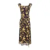 Vestido Feminino Estilo Retrô Francês com Design Floral e Babados - Nova Coleção Primavera 2026