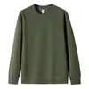 2026 Nueva Talla Europea Color Sólido Corte Holgado Primavera y Otoño Deportivo Manga Larga Moda Casual Cuello Redondo Unisex Sudadera