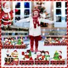 2025 Cruzamento de Fronteira Novo Cartão de Chão de Natal Trem de Pátio Externo Papai Noel Boneco de Neve Placa de Decoração Festa