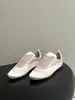Zapatillas de Entrenamiento Alemanas Js de Cordones Planos Casuales para Mujer en Dos Colores, Patchwork de Satén y Gamuza de Lujo Ligero Transfronterizo, En Stock de Comercio Exterior