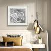Literatura y arte de estilo medieval, dormitorio retro, sala de estar para adultos mayores, pintura colgante, arte fresco para comedor, pintura cuadrada, pintura decorativa para pasillo