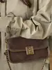 Bolso de Hombro Cruzado de Moda Femenina Retro de Nicho 2025 Nuevo Bolso de Moda Trendy para Mujer Bolso Cuadrado Pequeño Texturizado