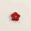 Nuevo Parche de Tela de Flor de Cerezo Roja de Dibujos Animados Lindo Accesorios Pasadores Hechos a Mano DIY Zapatos y Sombreros Accesorios para Ropa