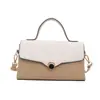 Nuevo Llegada Transfronterizo Francés de Nicho Bolso de Mano para Mujer Moda Simple Elegante Patchwork PU Bolso de Hombro Único