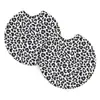 Alfombrilla para Taza de Coche Transfronteriza Jit Hecha de Material de Buceo con Impresión en Relieve de Café, Alfombrilla para Taza de Coche con Aislamiento por Transferencia de Calor, 2 Piezas