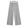 Pantalones Casuales Sueltos Engrosados Planos para Otoño Temprano Otoño e Invierno Pantalones de Pierna Ancha Ajustados Perezosos Pantalones Deportivos Forrados de Polar Mujer