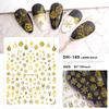 Redanco novos adesivos para nail art com padrão de explosões de rede social 3D para DIY com adesivo, decalques de unha atacado DH-189