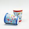 Set de Platos de Papel Desechables Serie Robot Tazón de Papel Plato para Comida 350g Recubierto Taza para Cumpleaños Infantil Ecológico