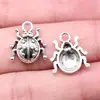 16x14mm 1g Prata Antiga Acessórios de Joia DIY Material Venda Direta da Fábrica Pingente Joaninha