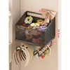 Caja de Almacenamiento para Accesorios del Cabello, Organizador de Gomas para el Cabello y Pasadores Montado en la Pared para Dormitorio, Estante de Almacenamiento para Diademas y Pinzas de Tiburón, Organizador de Joyas