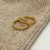 Brincos de Orelha Gelo Quebrado para Mulheres, Brincos Dourados, Design de Nicho, Piercings de Cartilagem Auricular, Joias, Novo Modelo 2026