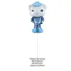 Venta al por mayor del fabricante Serie de Globos de Película de Aluminio de Dibujos Animados Lindos Bola de Remolque Varios Juguetes de Puesto Decoración de Fiesta Niños