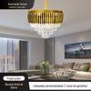 Pós-moderno luz luxo sala de estar lustre de cristal atmosférico quarto sala de jantar lâmpadas simples teto villa farol iluminação