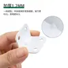 Soporte de Esquina Blanco de Acero Blanco Acero Inoxidable de Ángulo Recto en Forma de L con 4 Agujeros Soporte de Esquina Engrosado Placa de Fijación para Muebles Gabinetes Accesorios de Conexión de Soporte