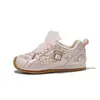 Tênis Esportivo Infantil Sonhador Estilo Princesa, Tênis Esportivo Respirável de Malha para Meninas, Sapatos Casuais de Solado Macio C-16