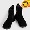 En stock Estación Europa Nuevas Botas Martin de Gamuza para Mujer Estilo Británico Suela Gruesa Elevadas Manga Corta Piel Esmerilada Botas de Motocicleta