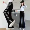 Pantalones de Campana para Niñas Otoño 2026 Nuevos Elegantes de Moda Adelgazantes Versátiles Casuales para Niños Medianos y Mayores Pantalones Largos de Otoño