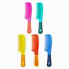 Peine de pelo portátil pequeño A9 para mujer, peine de masaje antiestático para cabello largo, de plástico de color clinker, venta al por mayor