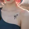 Pegatinas de Tatuaje Herbales de Loto Estilo Antiguo Impermeables y a Prueba de Sudor Tinta Semi-Permanente de Larga Duración Hombres y Mujeres Tatuaje Artificial Brazo y Pierna