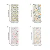 Serie de Plantas Florales Frescas de Primavera Flor de Cerezo Rosa Película de Color Electrostática Pegatina de Vidrio para Decoración de Ventanas y Arreglo de Lugares