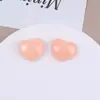 20mm Tinta Difuminada Melocotón Cepillado Corazón Corazón Parche DIY Accesorios para el Cabello Pasador Pendientes Accesorios de Joyería Materiales Venta al por Mayor