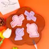 Serie Espacial Molde para Galletas 3D Simulación Cortador Estampador de Galletas DIY Material de Grado Alimenticio Fácil de Limpiar