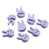 Juego de adivinanzas creativo gesto Tijera Piedra papel diy resina accesorios de joyería slime relleno de barro de cristal diy hecho a mano