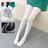 Meia-Calça Infantil Outono e Inverno Torcida Escovada Antiderrapante Algodão Penteado Branco Veludo Fino Leggings para Meninas