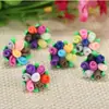 Grande Promoção 15mm Flores Coloridas de Argila Soft Decorações para Capa de Celular DIY Materiais Artesanais Acessórios para Brincos Atacado