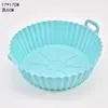 Molde para Hornear de Silicona de Grado Alimenticio Freidora de Aire Doméstica Molde para Hornear de Silicona de Grado Alimenticio Molde Plegable para Hornear de Silicona