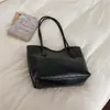 Bolso tote serie marrón para mujer, bolso de hombro de gran capacidad, diseño nicho coreano, bolso de mano ligero