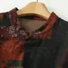 Fotos reales de la colección primavera/otoño 2026: chaleco retro estilo chino nuevo con cierres de botón, para mujer, de algodón de doble capa con estampados, sin mangas, ropa casual